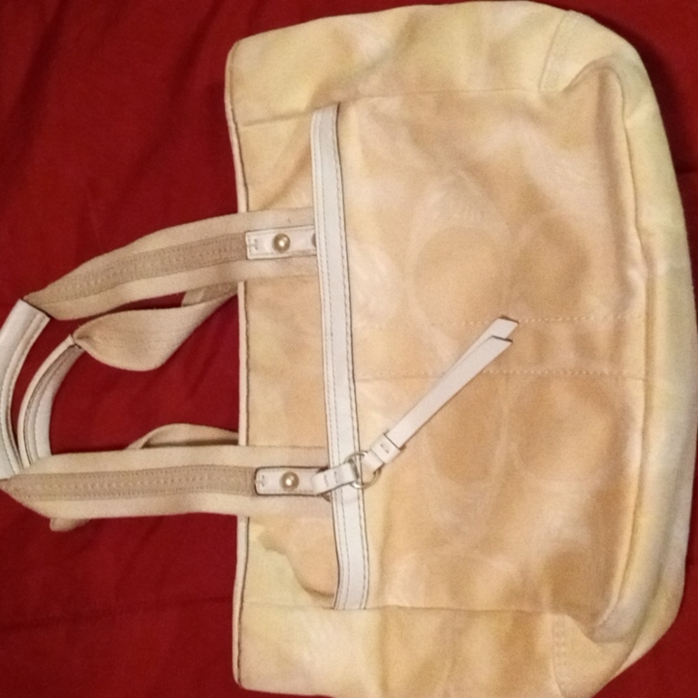Coach Signature Yellow Scribble Tote